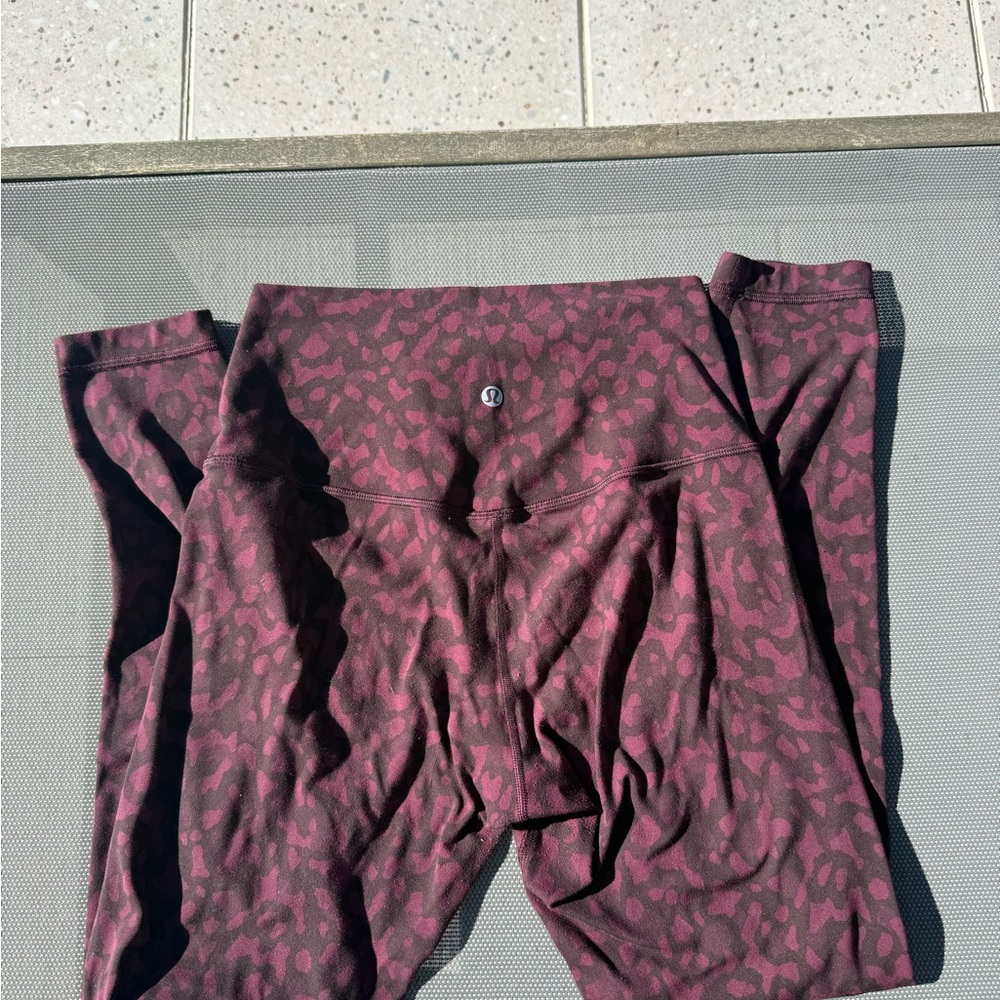 Lululemon Athletica Deep Burgundy Leggings Align 28 in